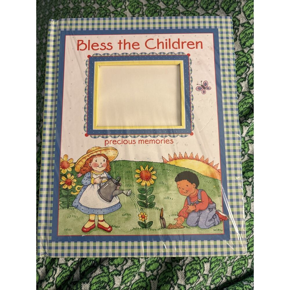 Vintage 1998 Bless the Children Precious Memories Photo Album Hard Pages Slip In